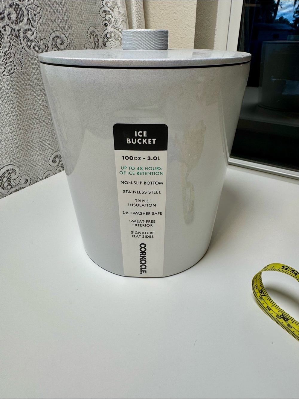 New Corkcicle Ice Bucket in Pearlescent White
